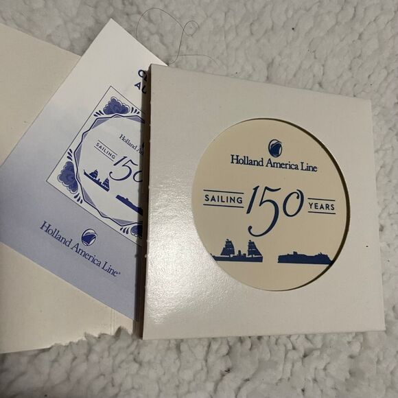 Holland America Line Blue Delft Tile‎ coasters Signature Class Ships collectible - Picture 9 of 15